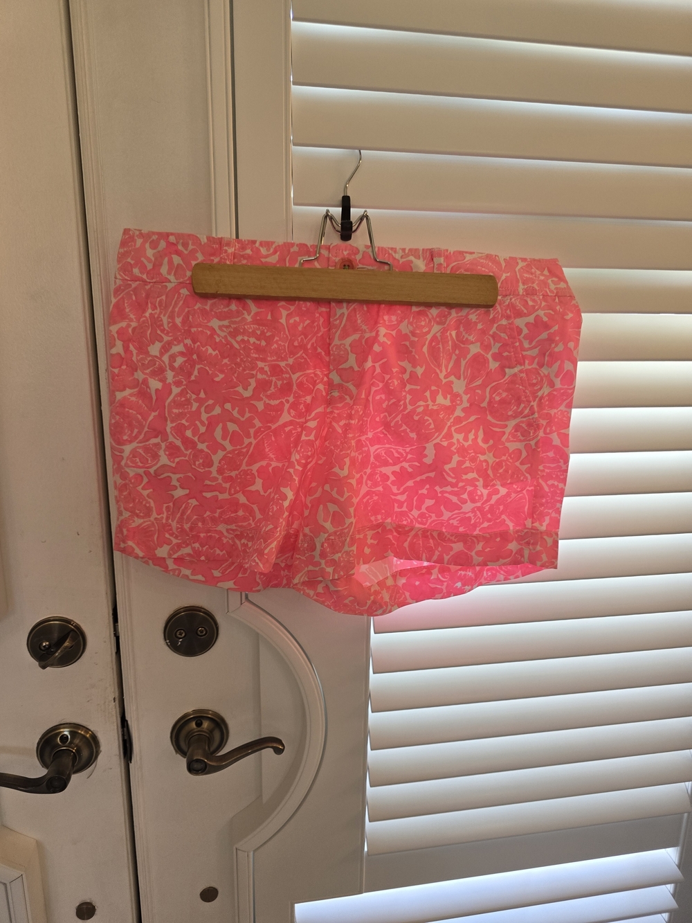 Lilly Pulitzer Neon Pink Floral Athletic Shorts